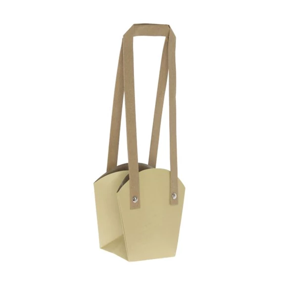 Tasak cserepes virághoz, füllel 13x9,5x15 cm