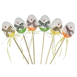 Tojás betűzős 6 cm S/6