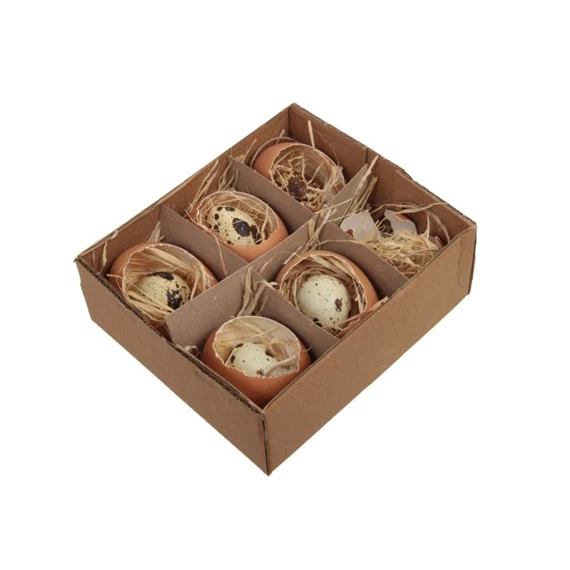 Tojás igazi, dobozban 6 cm S/6