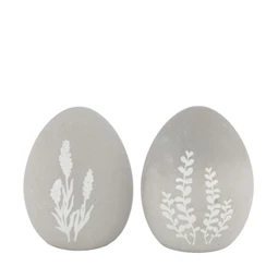 Tojás virág mintával 7x7x9 cm 2féle