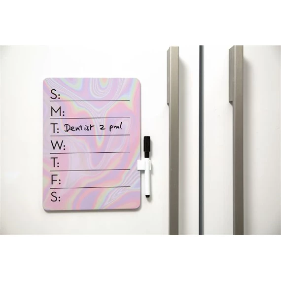 Törölhető tábla, mágneses rögzítéssel, irizáló