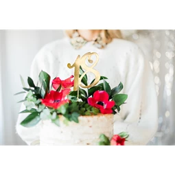 Tortadísz 18-as szám arany 20,5 cm