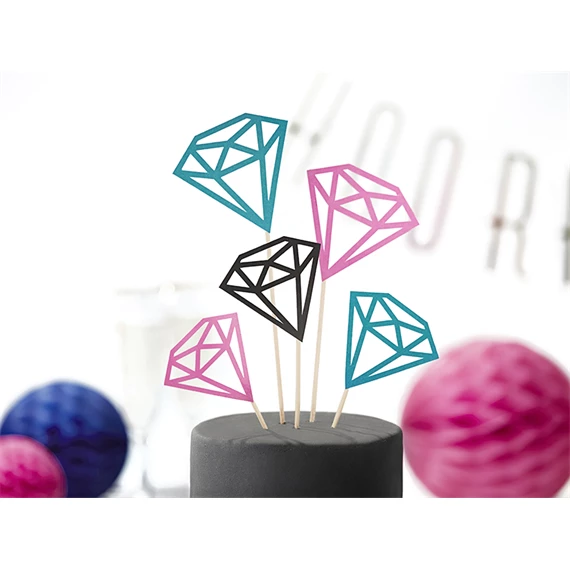 Tortadísz gyémántok 12,5-25,5 cm S/5