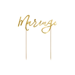 Tortadísz házasság arany 22,5 cm