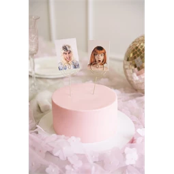 Tortadísz szív arany 12x4,5 cm S/2