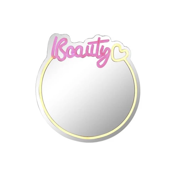 Tükör LED-es 40x2x40 cm