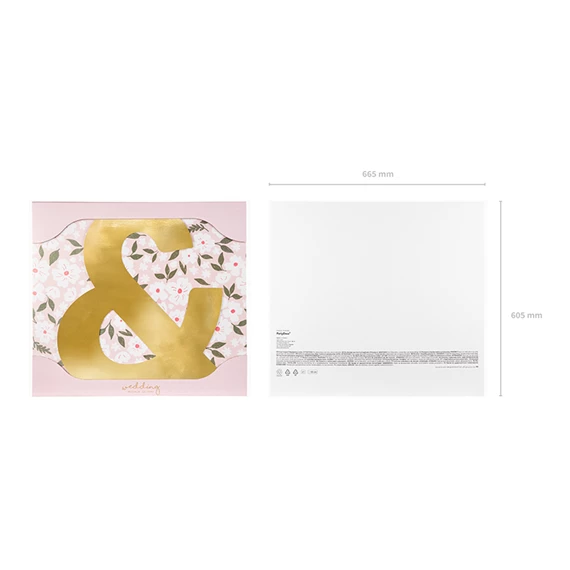 Tükör betű & arany 58x61 cm