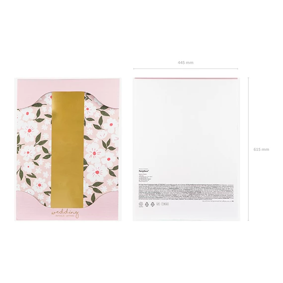 Tükör betű i arany 15x60 cm