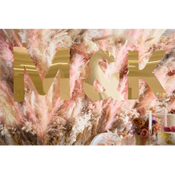 Tükör betű l arany 37x60 cm