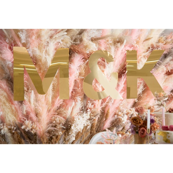 Tükör betű t arany 48x60 cm