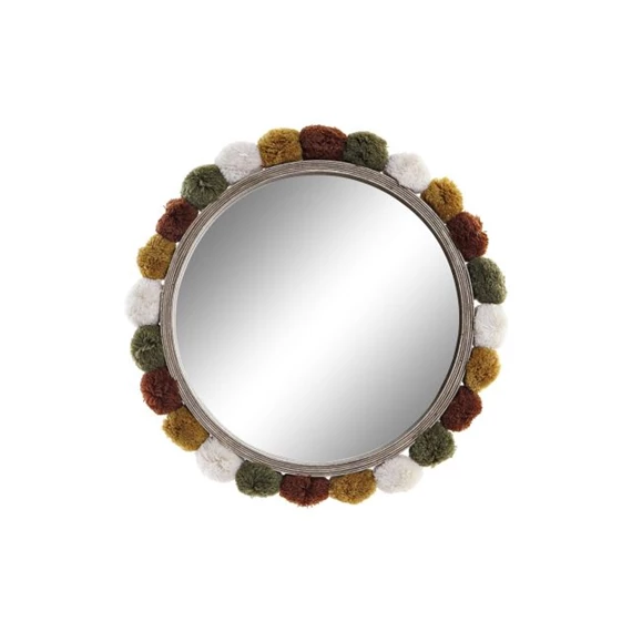 Tükör pomponnal 31x4x31 cm