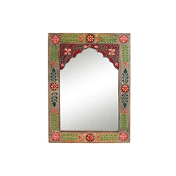 Tükör virágos, kézzel festett 41x2x56 cm