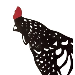 Tyúk sziluett leszúrható 50x50 cm