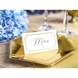 Ültetőkártya keret arany 9,5x5,5 cm S/10