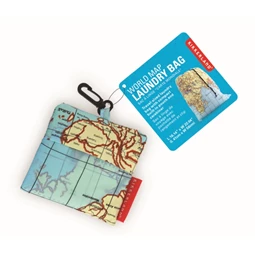 Utazó zsák, térképes 1x17x10 cm