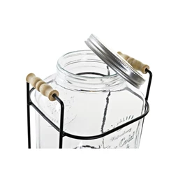 Üveg csappal 19x23x39 cm