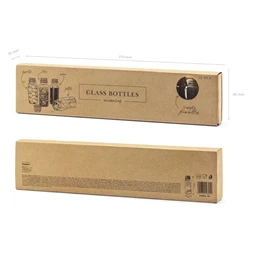 Üveg palackok parafa dugóval 7,5 cm S/12