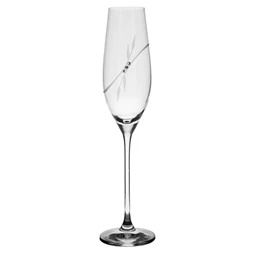 Pezsgős pohár Swarovski kristállyal 210 ml 26,3x6,6 cm S/2