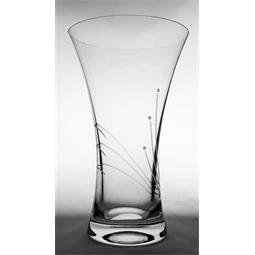 Váza Swarovski kristállyal 25x15,1 cm
