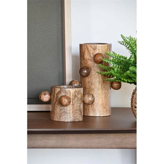 Váza gömbökkel 16x16x10 cm