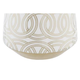 Váza krómozott 16x16x18 cm