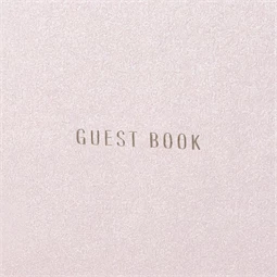 Vendégkönyv papír 20,5x20,5cm rózsaszín