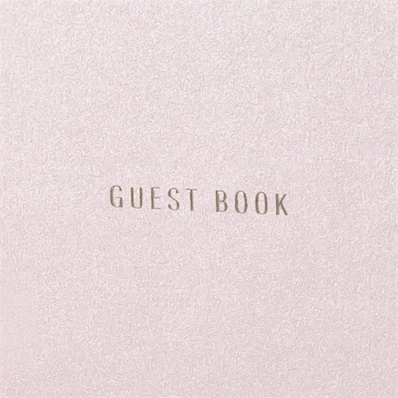 Vendégkönyv papír 20,5x20,5cm rózsaszín
