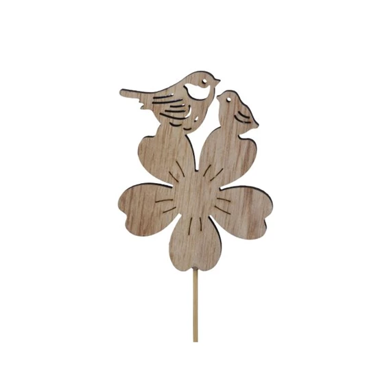 Virág madárral, betűzős 6x7,5 cm S/16