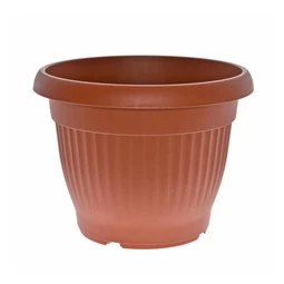 Virágcserép Campana bordázott, kerek 35x18x22 cm