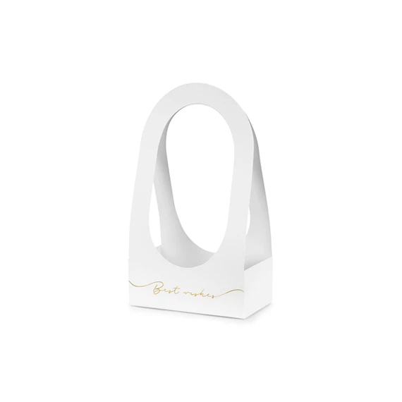 Virágdoboz legjobb kívánságok 21.6 x 11.7 x 38.5 cm fehér