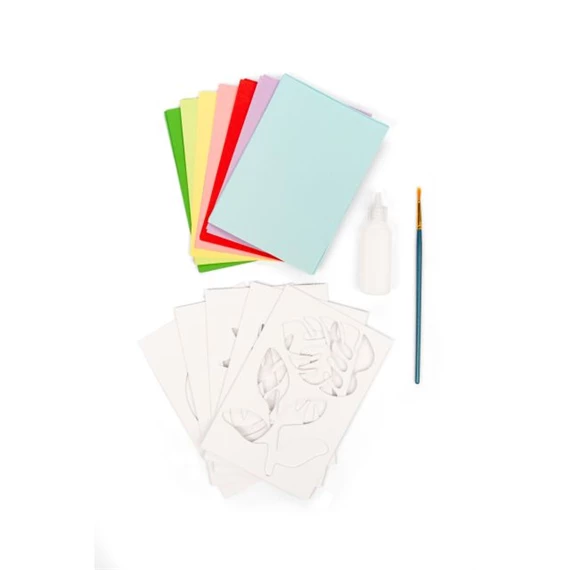 Virágkészítő készlet papírból