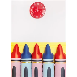 Zsírkréta fólia lufi piros 23x104 cm